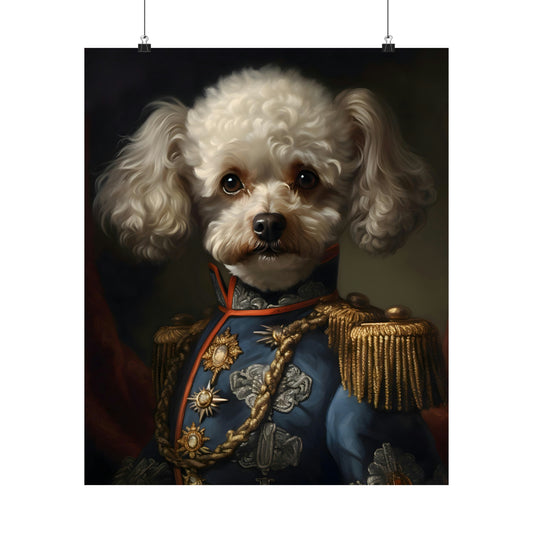 Aristocratic Miniature Poodle Poster