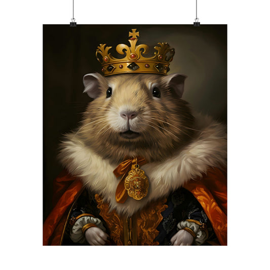 Aristocratic Guinea Pig Poster