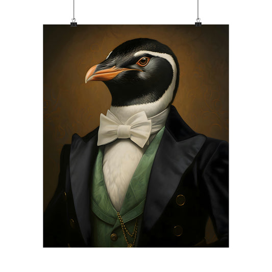 Dapper Penguin Poster