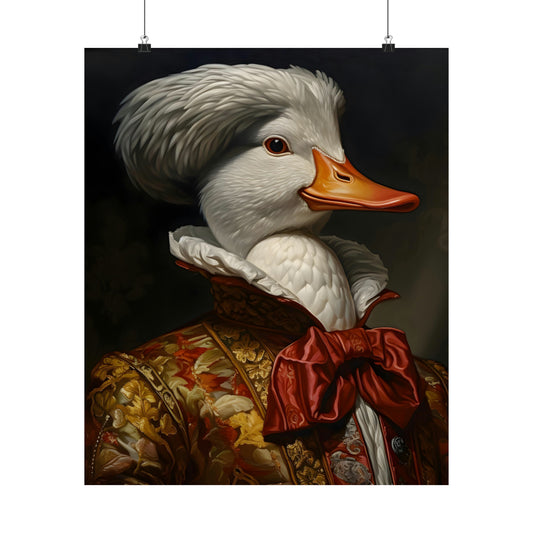 Aristocratic Duck Poster