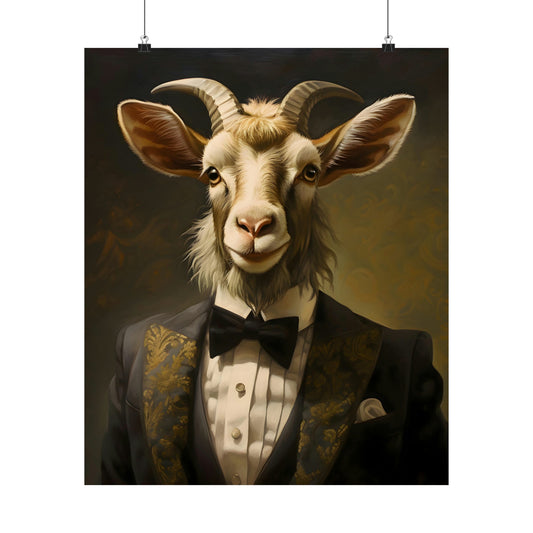 Dapper Goat Poster