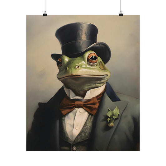 Dapper Frog Poster