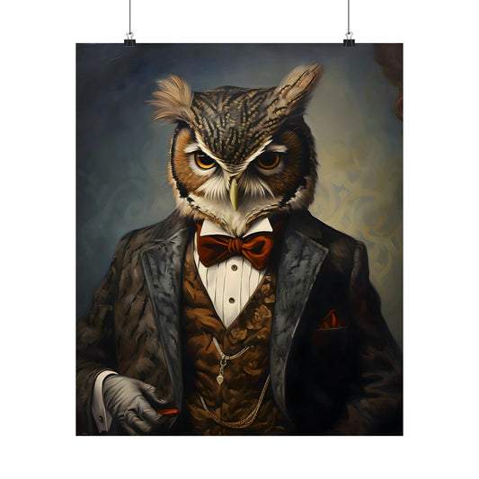 Dapper Owl Poster