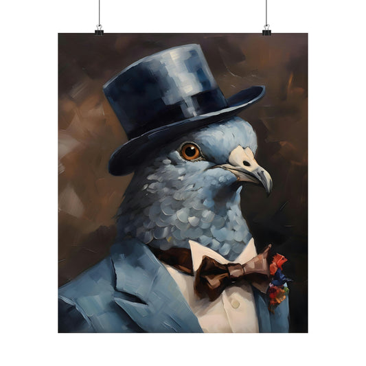 Dapper Pigeon Poster