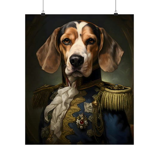 Aristocratic Beagle Poster