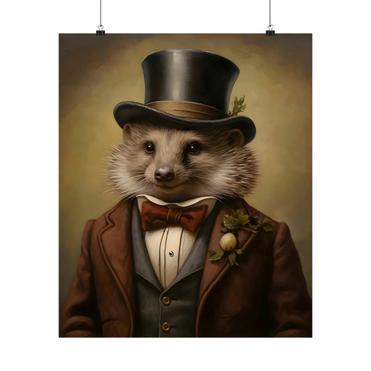 Dapper Hedgehog Poster