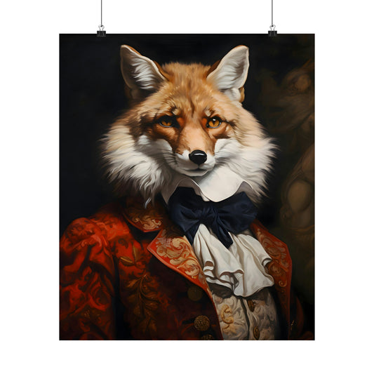 Aristocratic Fox Poster