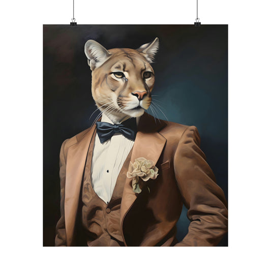 Dapper Cougar Poster