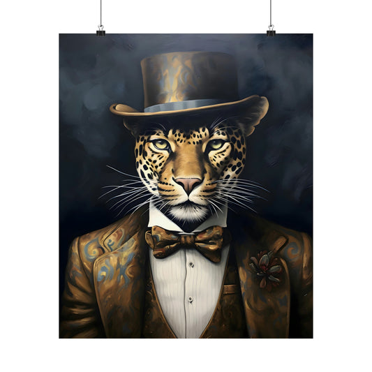 Dapper Leopard Poster