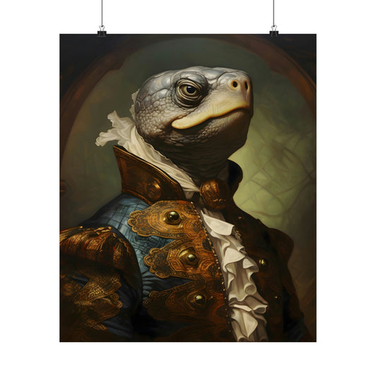 Aristocratic Turtle Poster