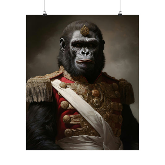 Aristocratic Gorilla Poster