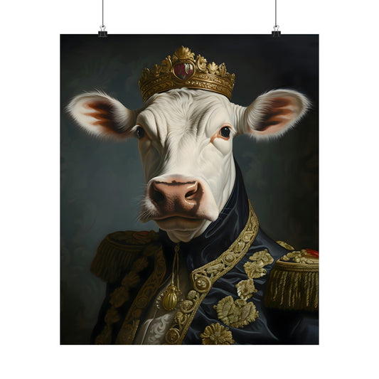 Aristocratic Cow Poster