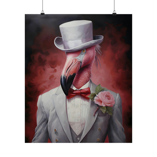 Dapper Flamingo Poster