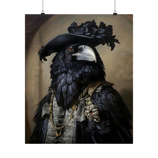Aristocratic Raven Poster