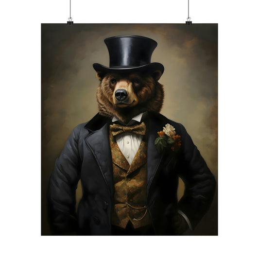 Dapper Bear Poster