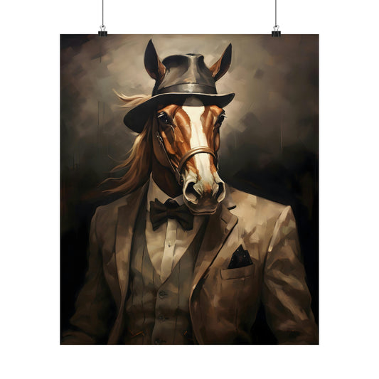 Dapper Horse Poster