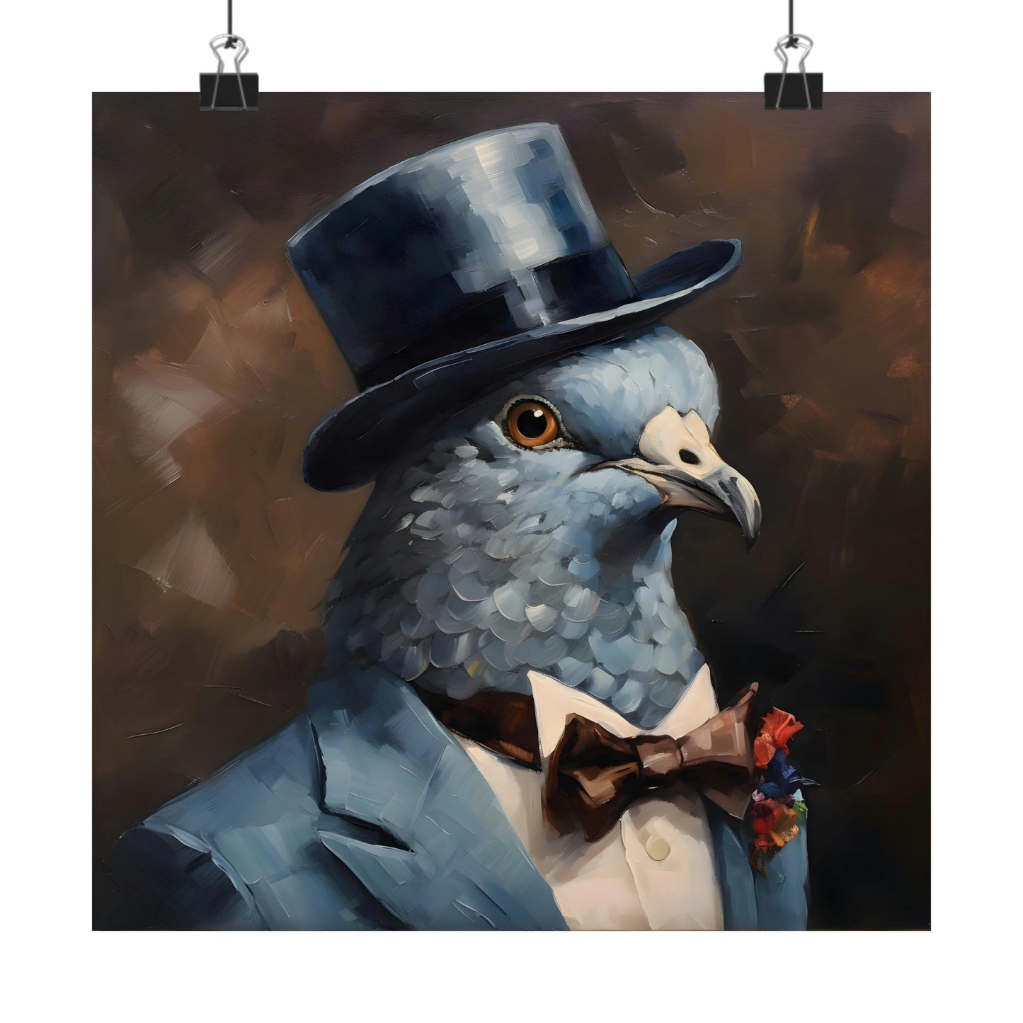 Dapper Pigeon Poster
