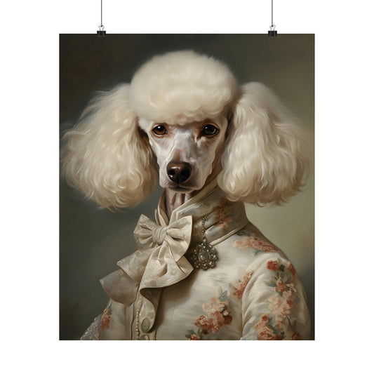 Aristocratic Poodle Poster