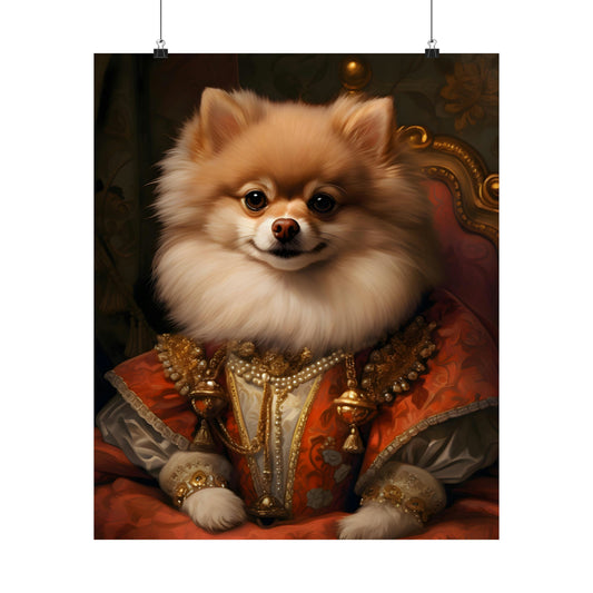 Aristocratic Pomeranian Poster