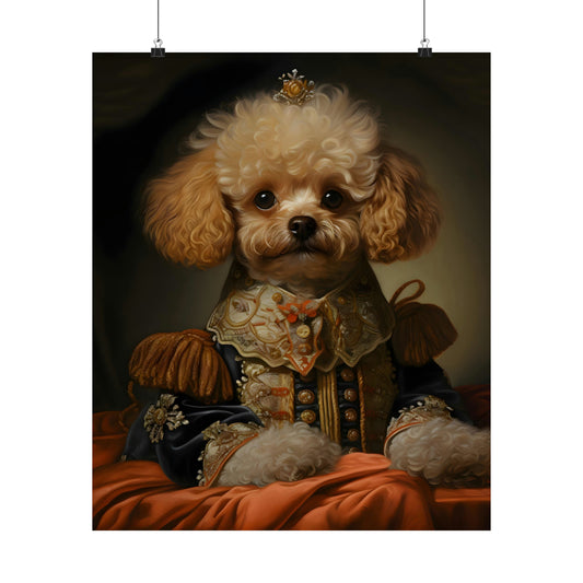 Aristocratic Toy Poodle Poster