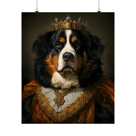 Aristocratic Bernese Mountain Dog Poster