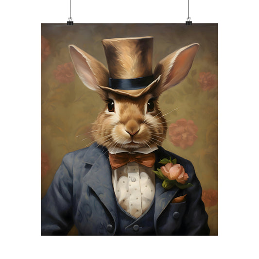 Dapper Rabbit Poster
