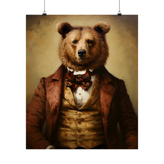Dapper Bear Poster