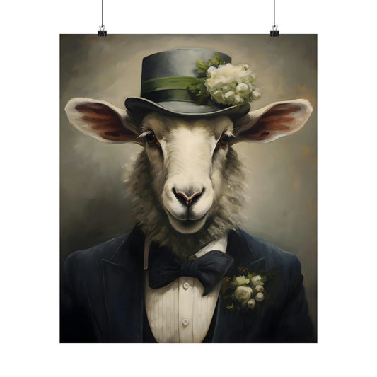 Dapper Sheep Poster