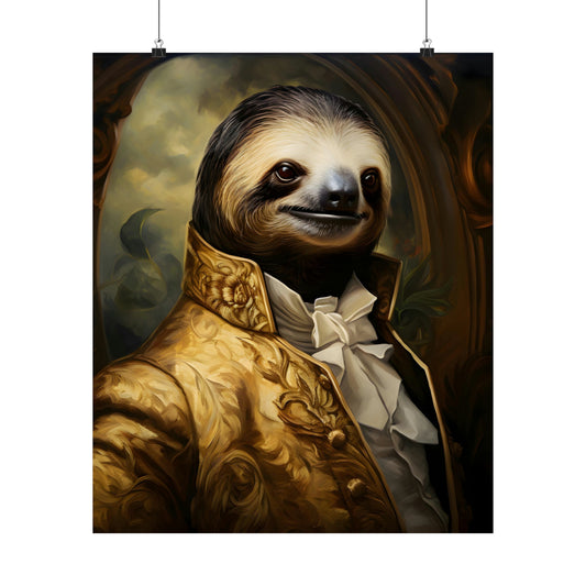 Aristocratic Sloth Poster