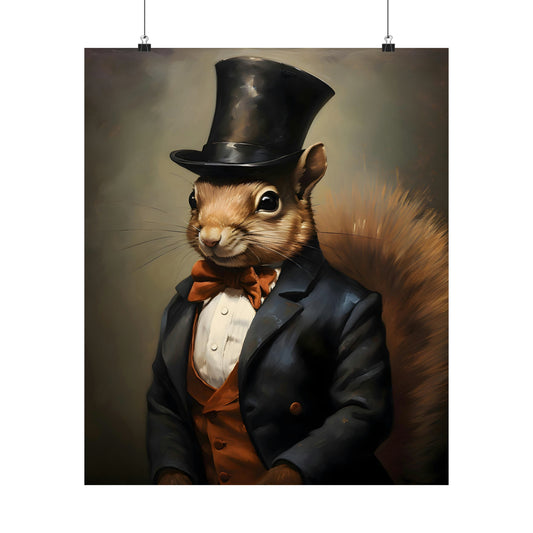 Dapper Squirrel Poster