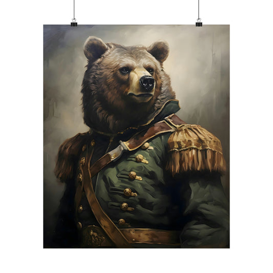 Aristocratic Bear Poster