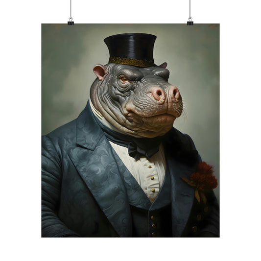 Dapper Hippo Poster