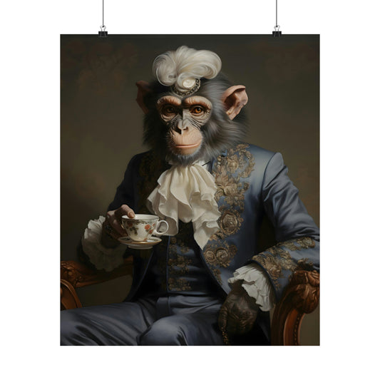 Aristocratic Ape Poster