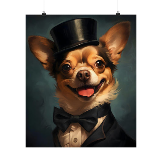 Dapper Chihuahua Poster