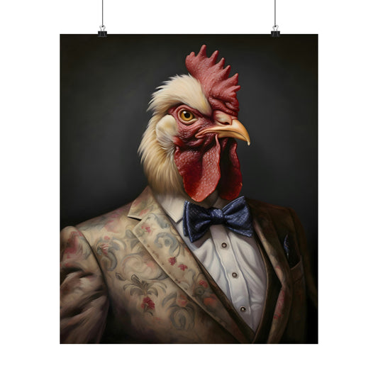 Dapper Rooster Poster