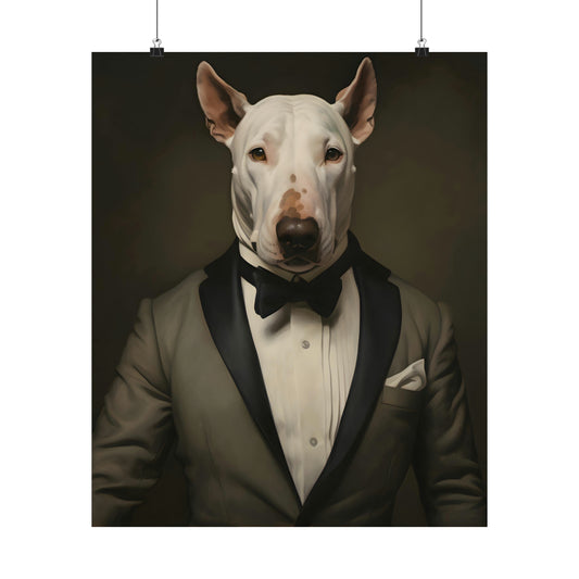 Dapper Bull Terrier Poster