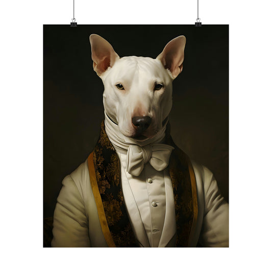 Aristocratic Bull Terrier Poster